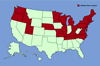 Click for distribution map of purple loosestrife.